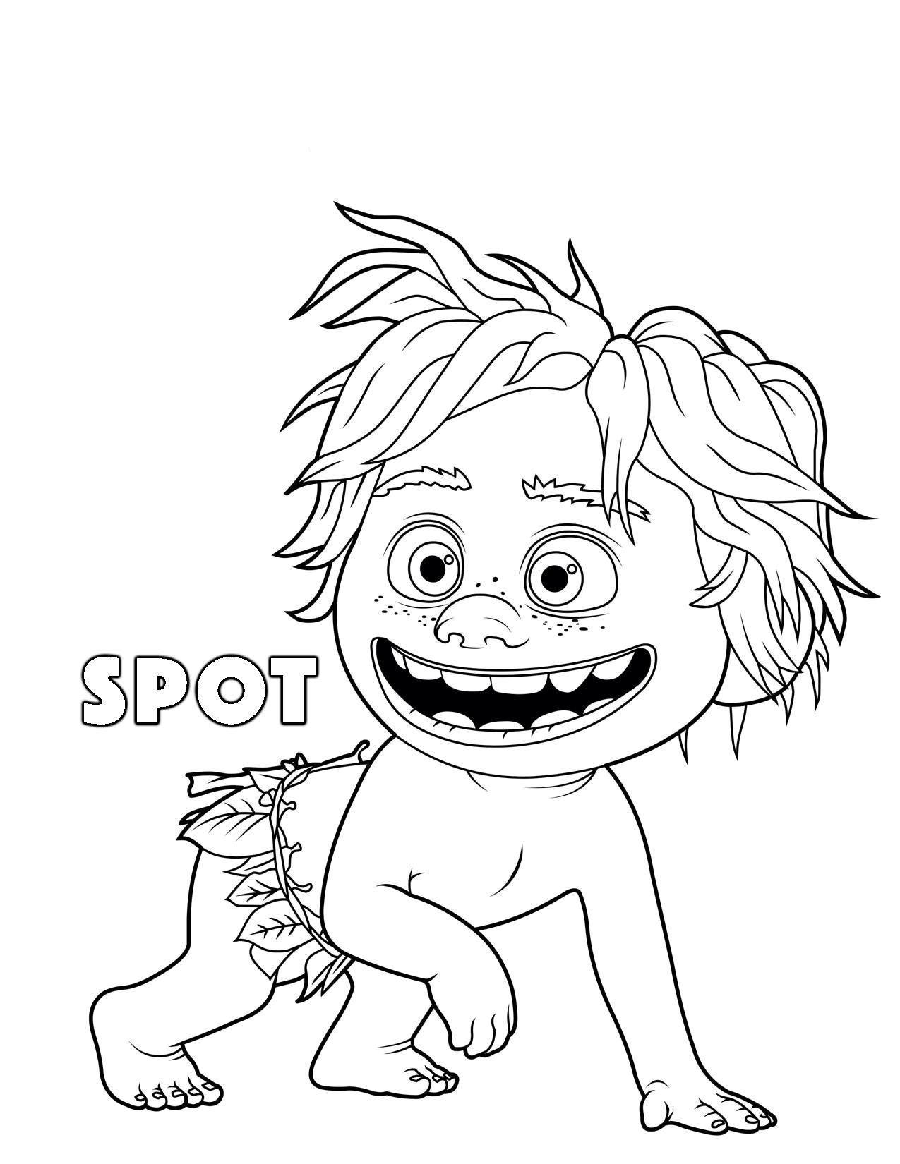 the good dinosaur Spot coloring pages - Kids Coloring Pages