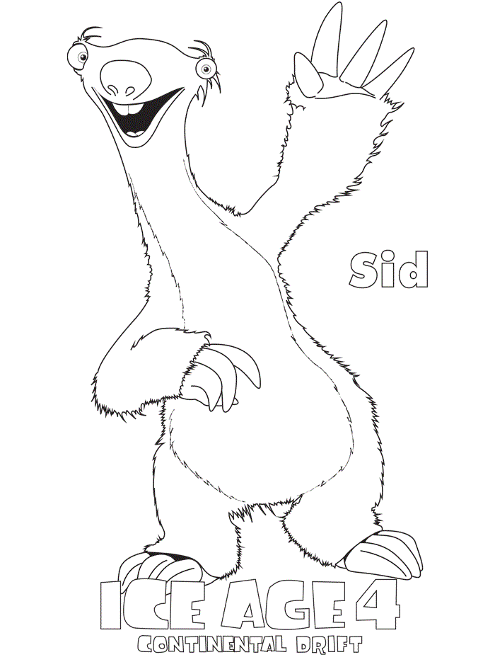 ice age printable coloring pages - Kids Coloring Pages