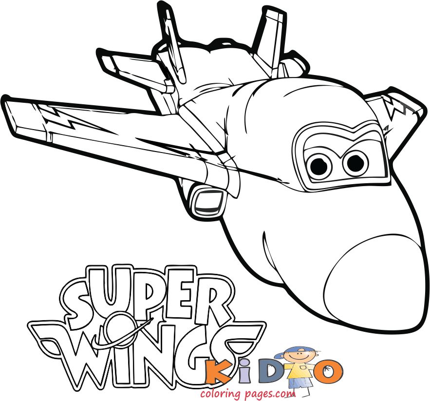 Free Super Wings Jerome coloring page printable