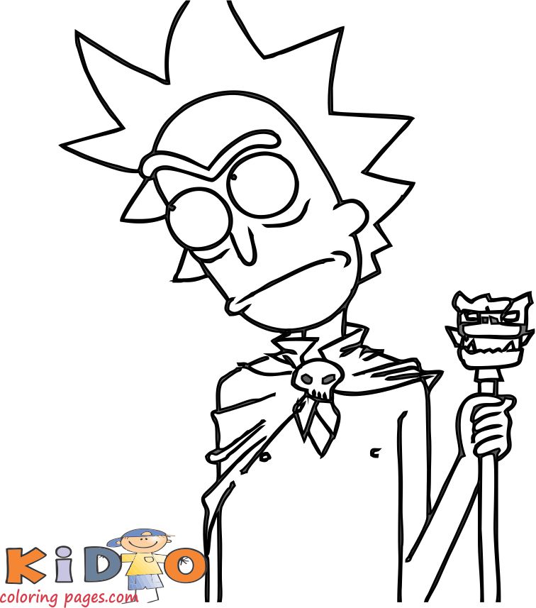 rick and morty coloring pages to print out