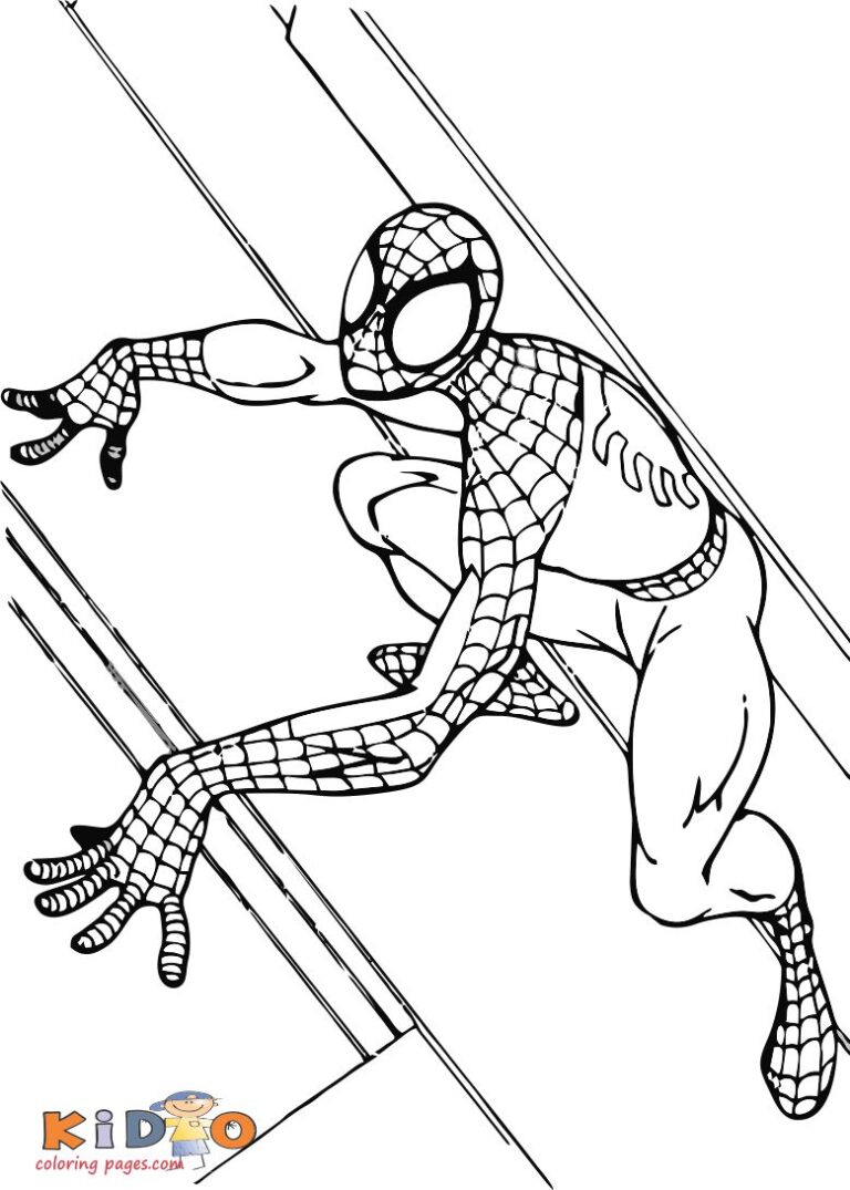Printable spiderman coloring page Kids Coloring Pages
