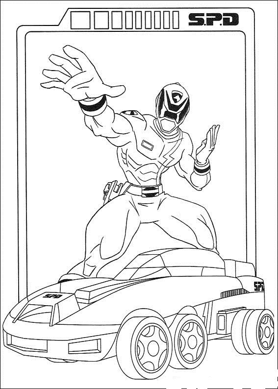 powerrangers coloring pages