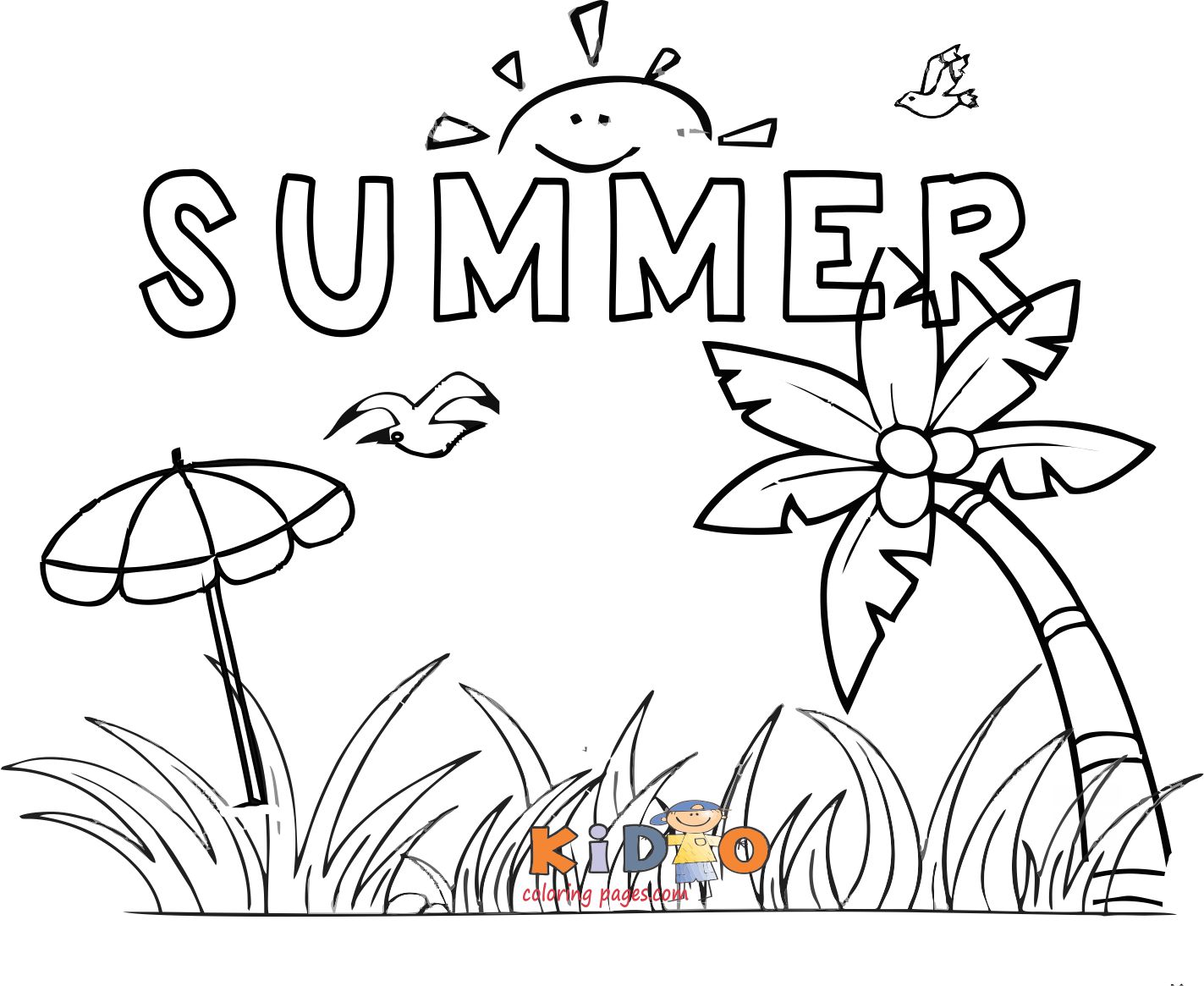 summer coloring pages