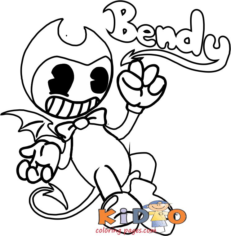 Bendy ink machine Coloring Pages Printable - Kids Coloring Pages