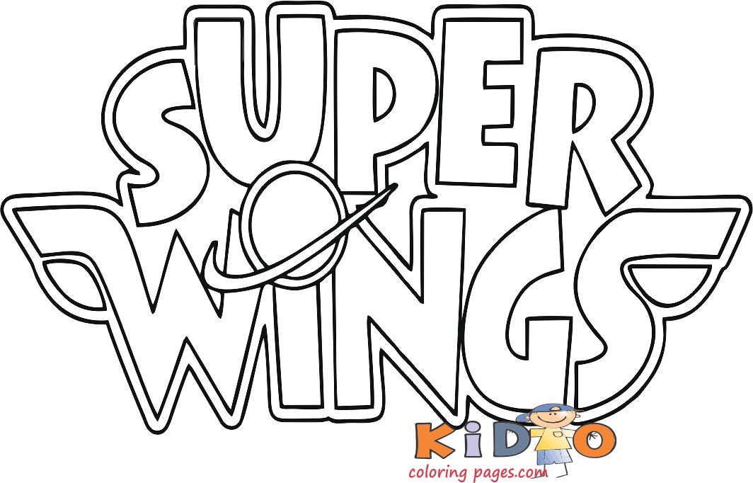 super wings logo printable coloring pages