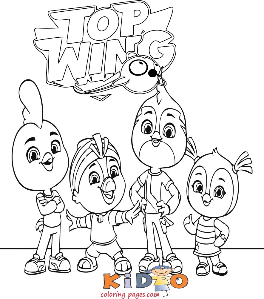 Top wing coloring pages printable - Kids Coloring Pages