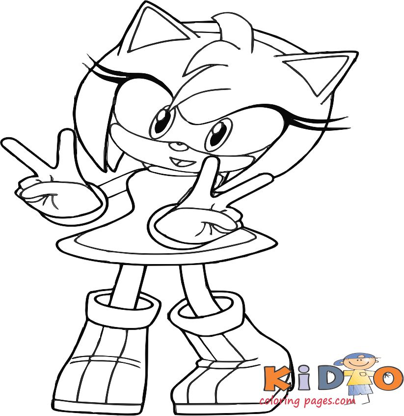 amy rose archives  kids coloring pages