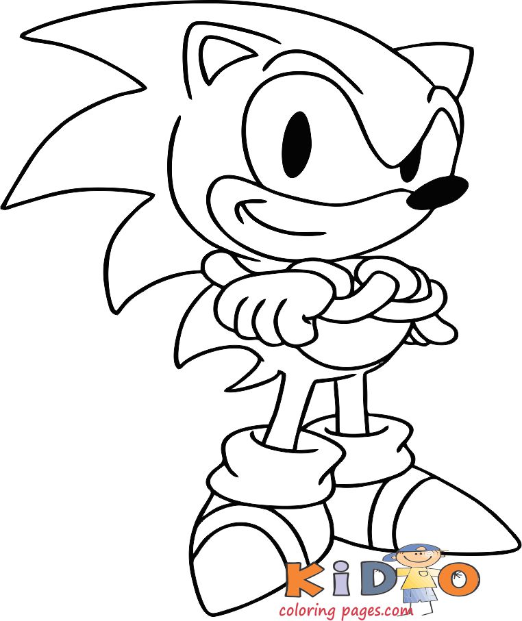 Sonic The Hedgehog Coloring Sheets Print Out Kids Coloring Pages