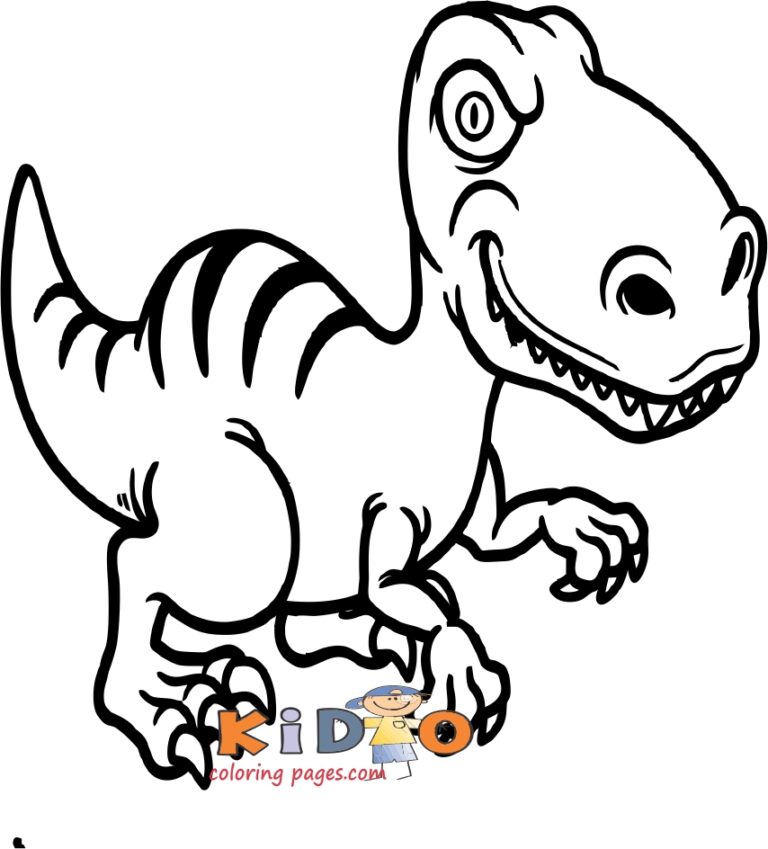 T Rex dinosaurs pictures to color for kids - Kids Coloring Pages