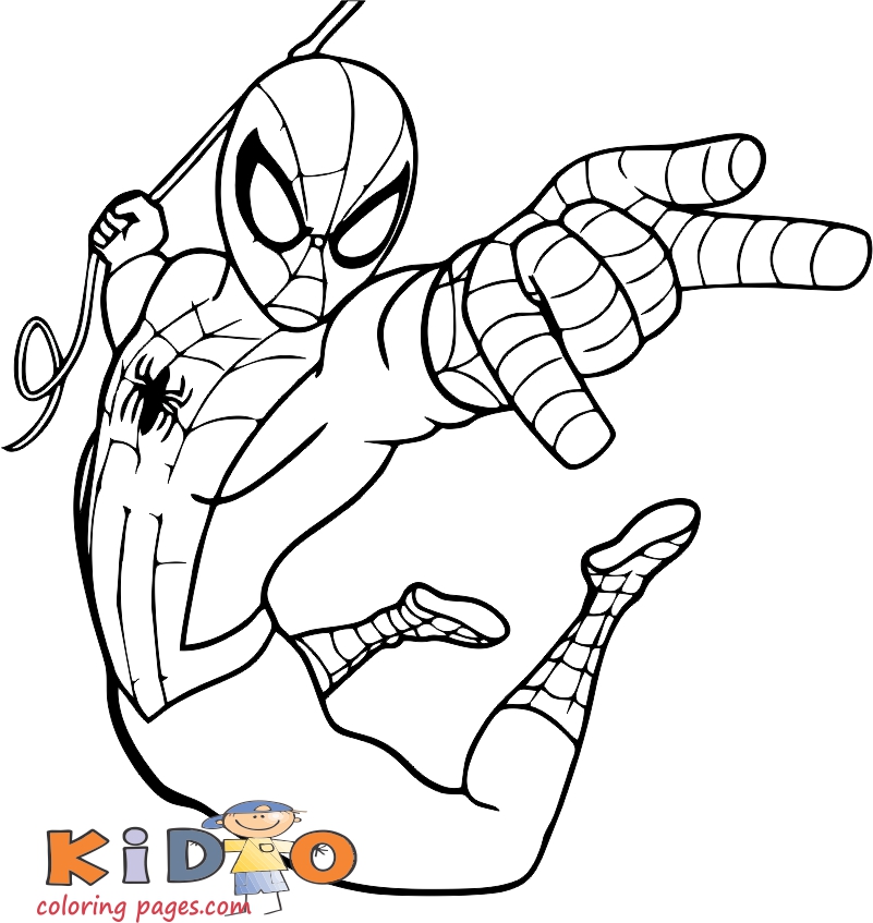 spiderman pictures to colour and print