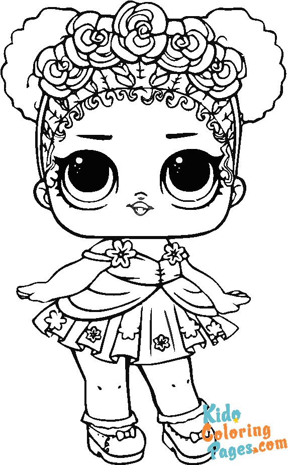 Kids coloring pages lol doll Surreal Bebe - Kids Coloring Pages