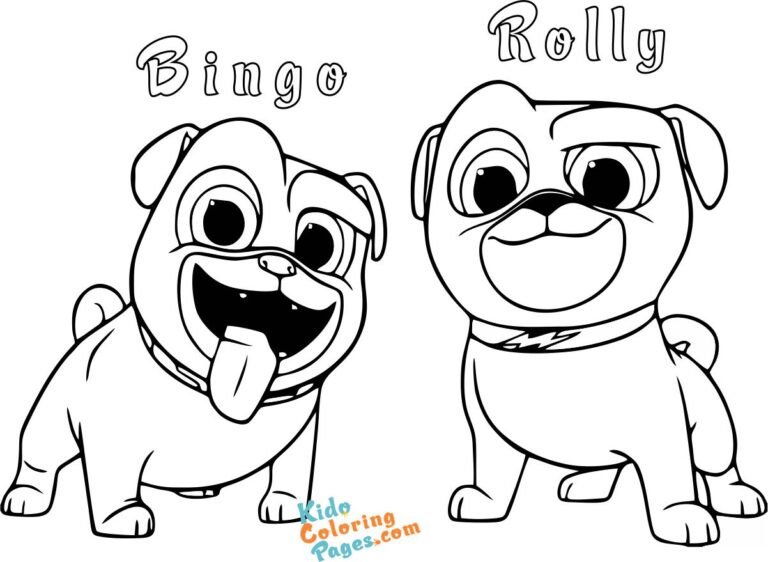 happy bingo and rolly coloring page Puppy pals dog hissy coloring pages ...