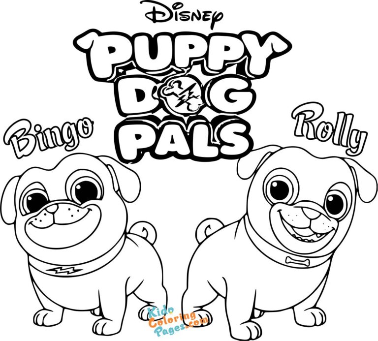 Printable Coloring Pages For Kids Puppy Dog Pals